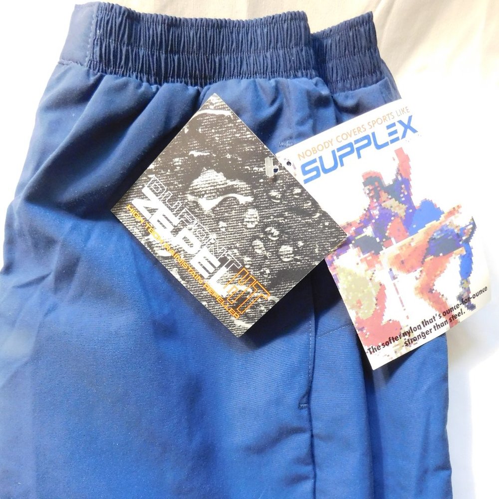 LL Bean Supplex Nylon Zepel Crop Pants Blue Medium NEW